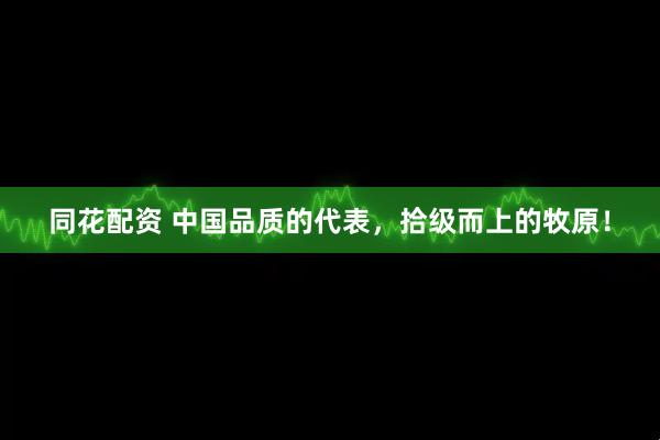 同花配资 中国品质的代表，拾级而上的牧原！
