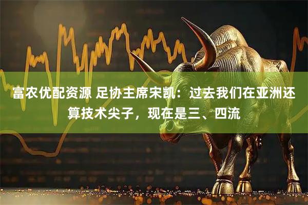 富农优配资源 足协主席宋凯：过去我们在亚洲还算技术尖子，现在是三、四流