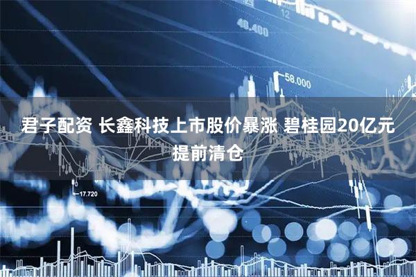 君子配资 长鑫科技上市股价暴涨 碧桂园20亿元提前清仓
